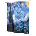 Livingquarters 72 x 72 in. The Starry Night Fabric Shower Curtain; Multi Color LI11054